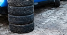 Autumn is tire changeover season Tires ready to be put on car. Photo ID 245351137 © Askoldsb | Dreamstime.com